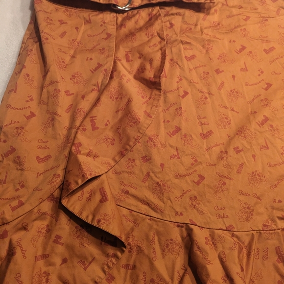 Disney Epcot Italy World Showcase Minnie Mickey Dress Shop Skirt Topolino 2X - Picture 4 of 11